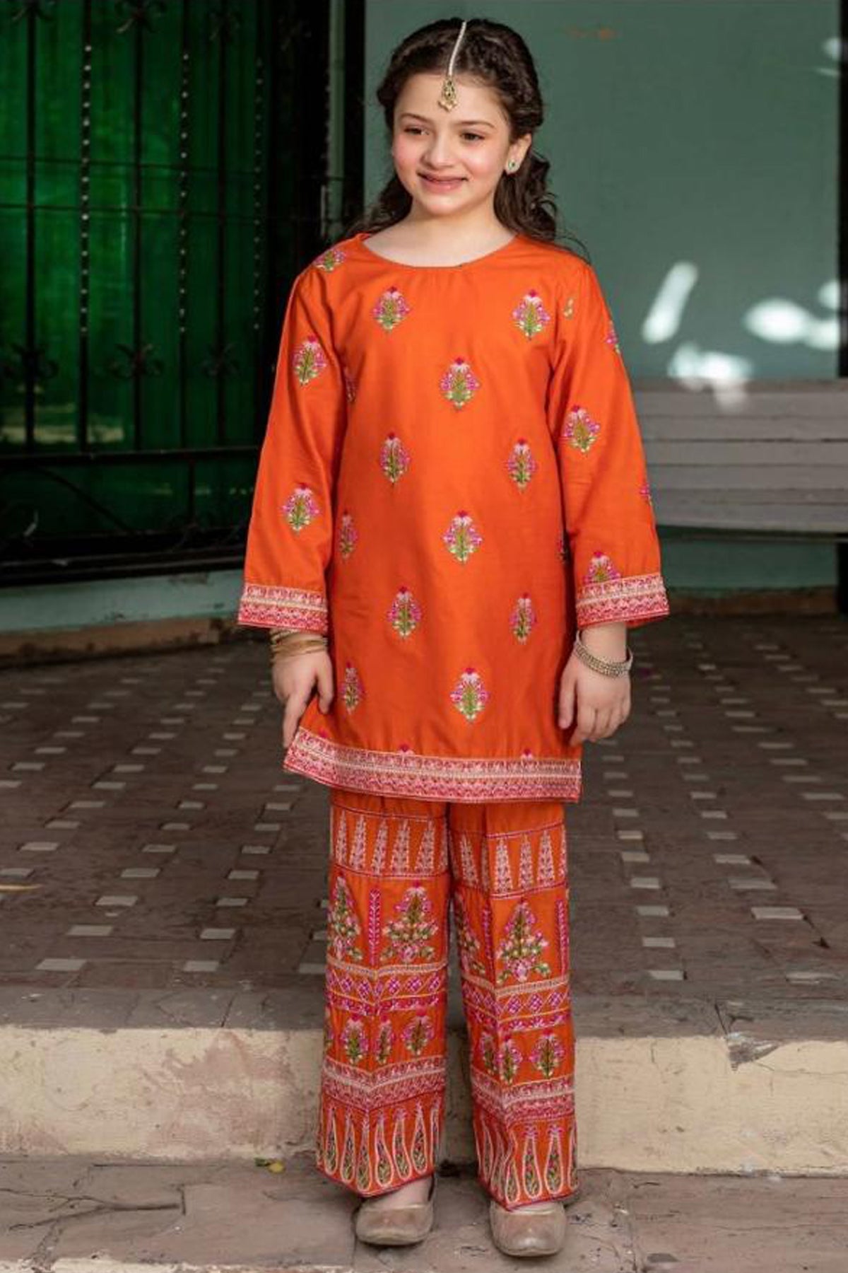 Bareeze Girls Fully Embroidered Lawn 2Pc- SB1648