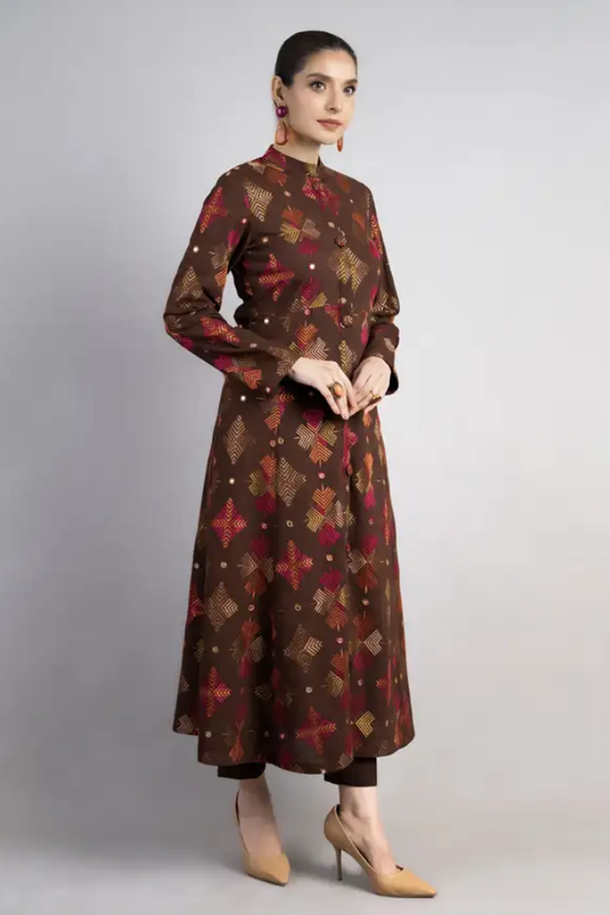 Bareeze Embroidered Dhanak 3pc with Embroidered Shawal- SB2151