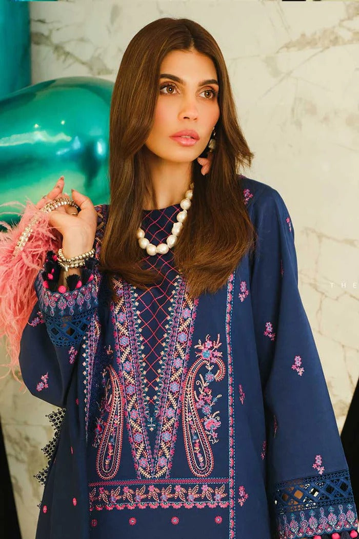 Bareeze Embroidered Lawn 3Pc with Embroidered Dupata-SB1667