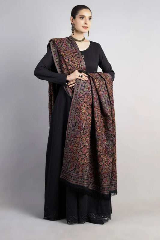 Bareeze 3PC Embroidered Dhanak Suit with Heavy Embroidered Shawal - SB2062