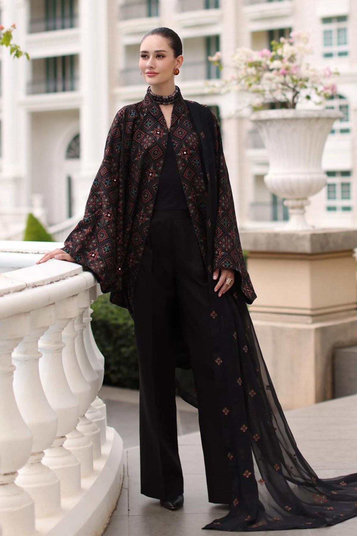 Bareeze 3PC Embroidered Dhanak Suit with Embroidered Shwal - SB2139