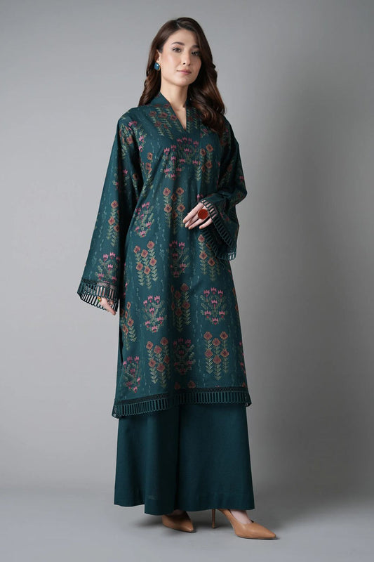 Bareeze 3PC Embroidered Dhanak Suit with Embroidered Shwal - SB2148