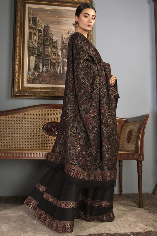 Bareeze 3PC Embroidered Dhanak with Embroidered Dhanak Shawl - SB1763