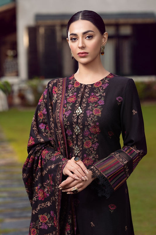 Bareeze 3PC Embroidered Dhanak Suit with Heavy Embroidered Shawal -GA102171