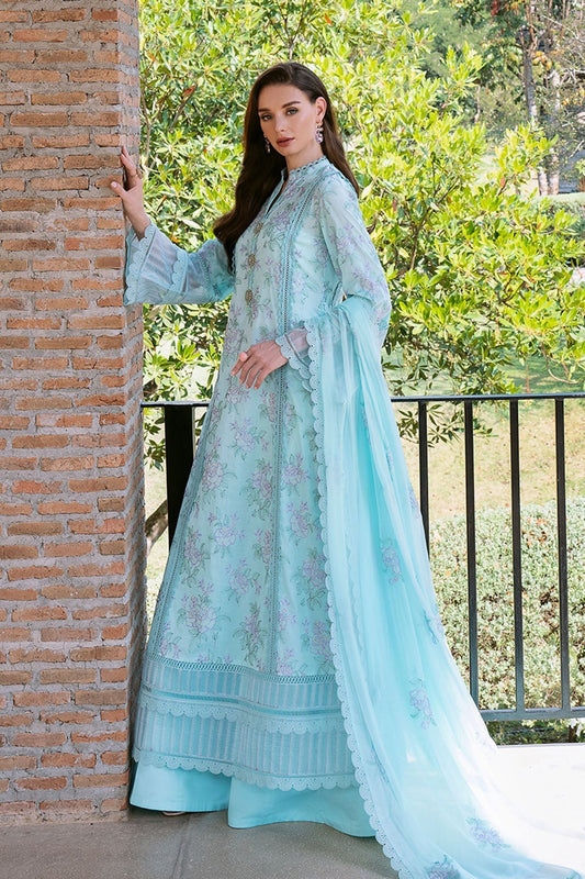 Bareeze Embroidered Lawn 3pc with Embroidered Chiffon Dupatta- SB03