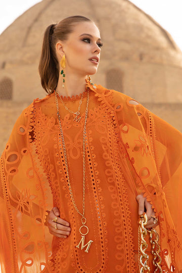 Bareeze Embroidered Lawn 3pc with Organza dupatta-SB1711