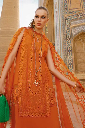 Bareeze Embroidered Lawn 3pc with Organza dupatta-SB1711