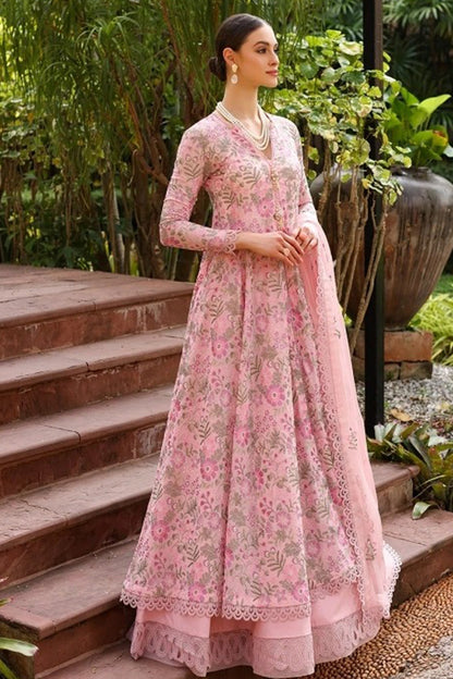 Bareeze Embroidered Lawn 3pc with Bamber Chiffon dupatta- SB1698