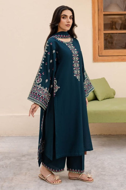 Bareeze Embroidered Lawn 3pc with Embroidered Chiffon Dupatta- SB2029