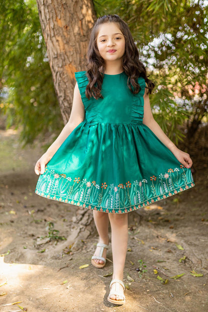 Bareeze Girls Fully Embroidered  Lawn 2Pc- SB1733