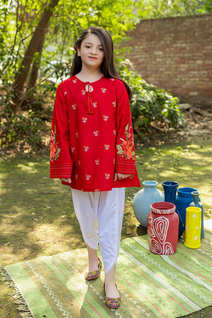 Bareeze Girls Fully Embroidered  Lawn 2Pc- SB1736