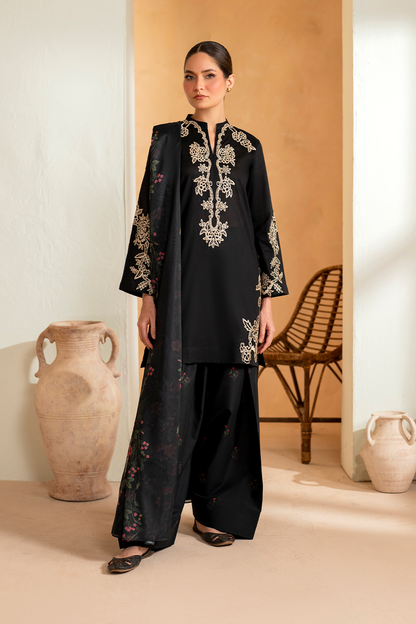 Bareeze 3PC Embroidered Lawn with Chiffon Printed Dupatta -SB2050