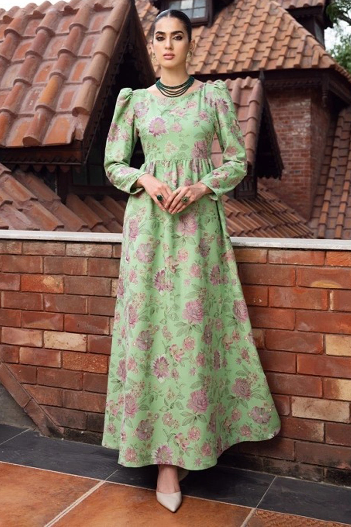 Bareeze Embroidered Lawn 3Pc with Embroidered Dupata- SB1675
