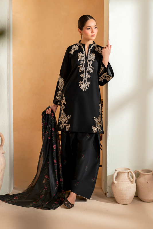 Bareeze 3PC Embroidered Lawn with Chiffon Printed Dupatta -SB2050