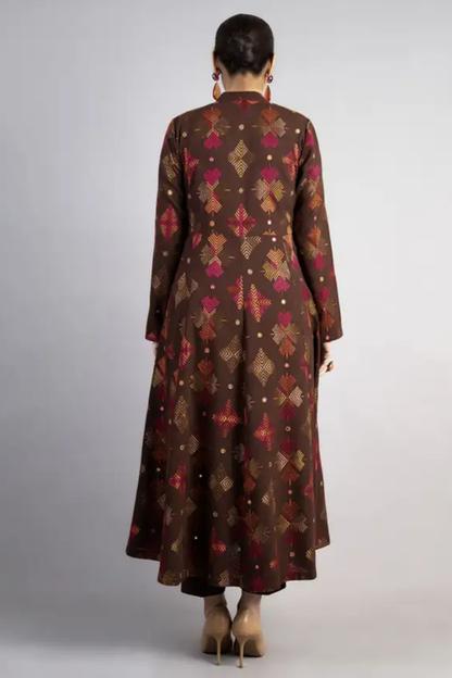 Bareeze Embroidered Dhanak 3pc with Embroidered Shawal- SB2151