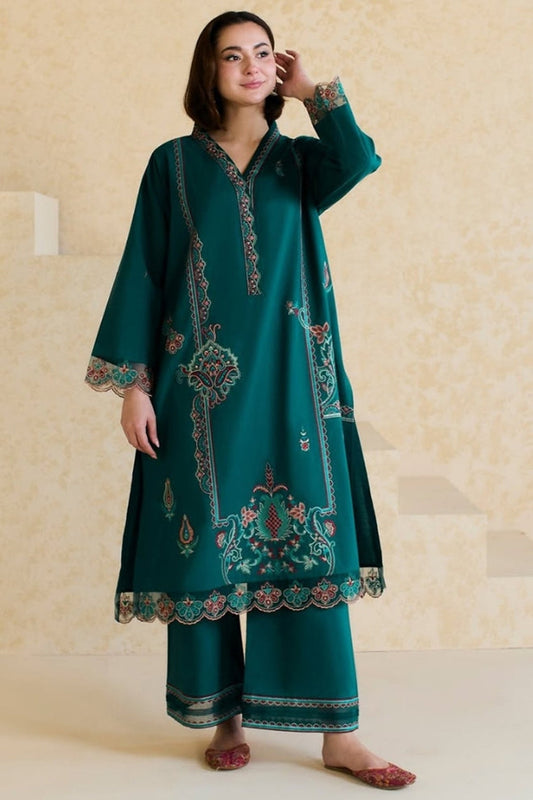 Bareeze 2PC Heavy Embroidered Lawn Suit -SB2044