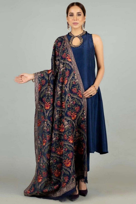 Bareeze 3PC Embroidered Dhanak Suit with Embroidered Shwal - SB102148