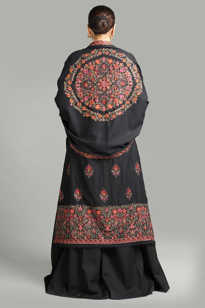 Bareeze 3PC Embroidered Dhanak Suit with Heavy Embroidered Shawal - SB1962