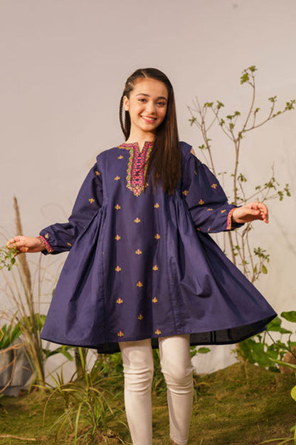 Bareeze Girls Fully Embroidered Lawn 2Pc- SB2003