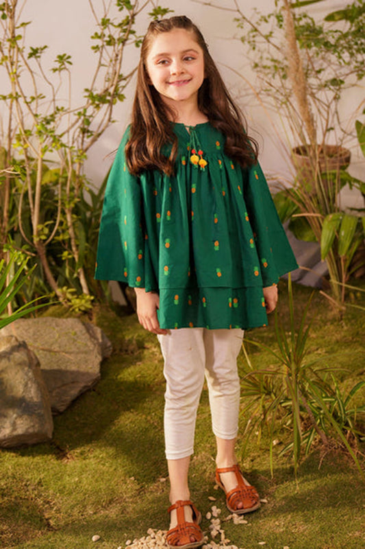 Bareeze Girls Fully Embroidered Lawn 2Pc- SB2002