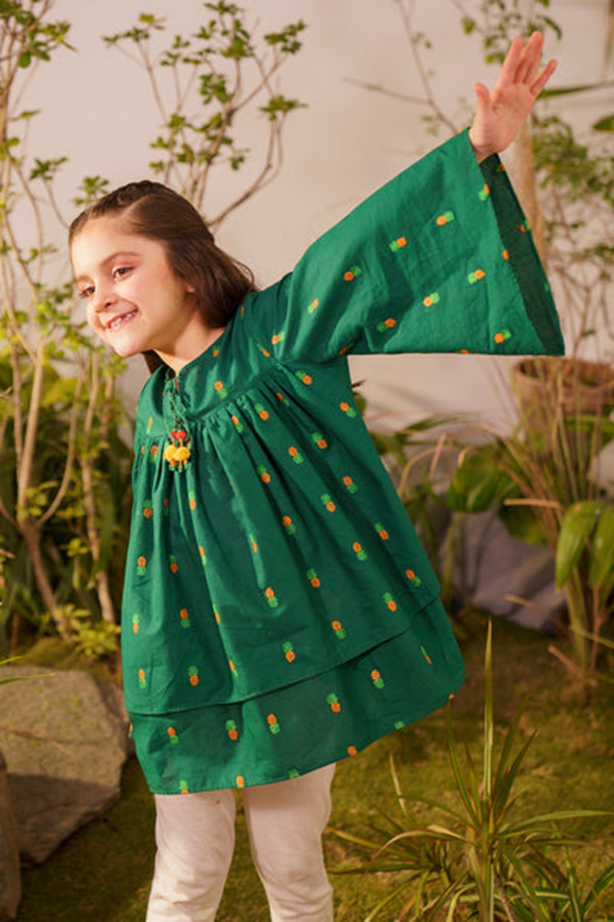 Bareeze Girls Fully Embroidered Lawn 2Pc- SB2002