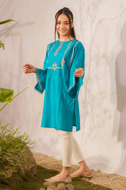 Bareeze Girls Fully Embroidered Lawn 2Pc- SB2004