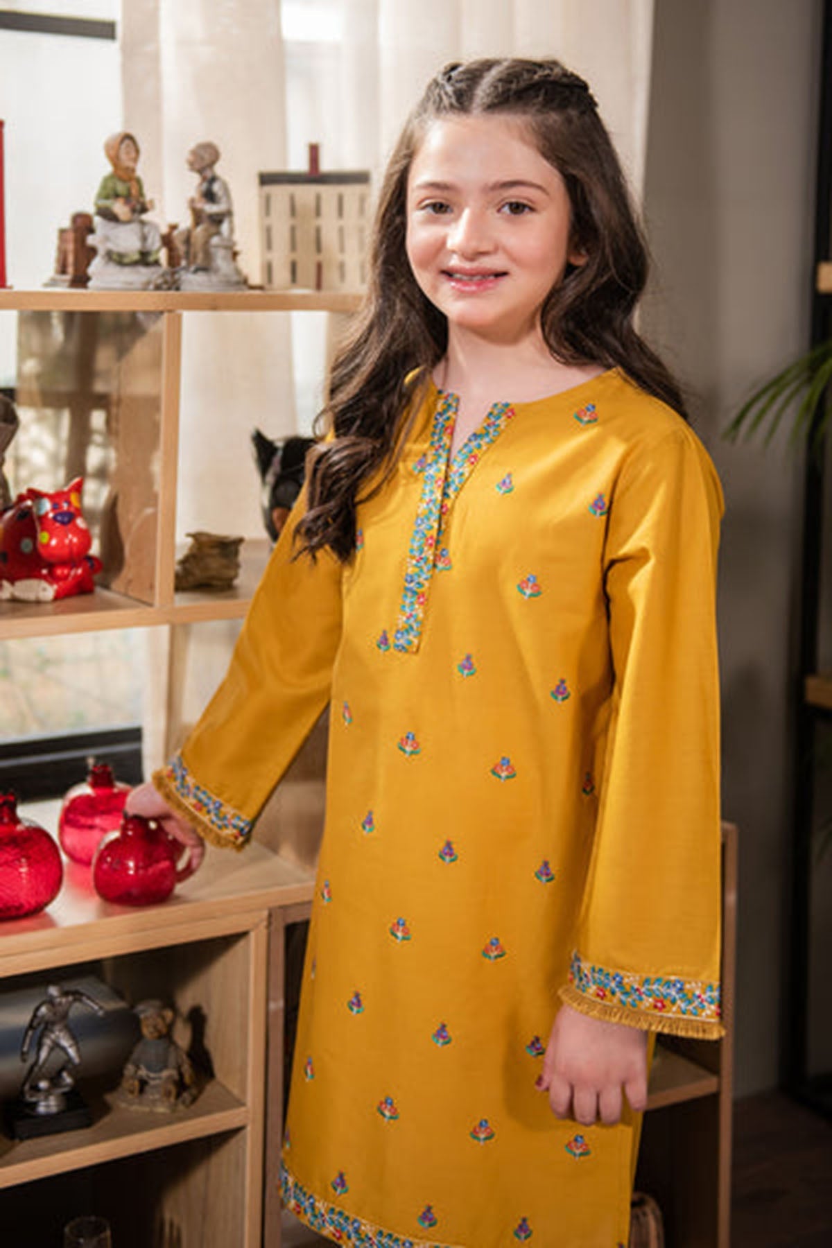 Bareeze Girls Fully Embroidered Lawn 2Pc- SB11