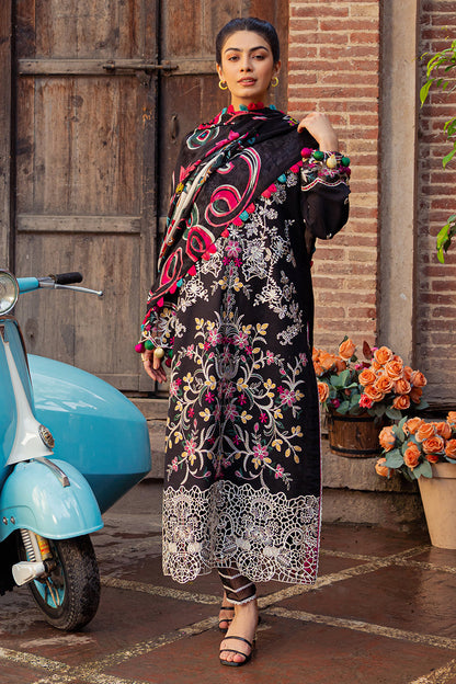 Bareeze Embroidered Lawn 3pc with Embroidered Chiffon dupatta-SB1720