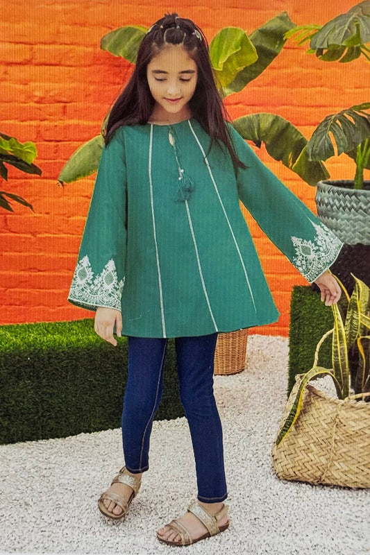 Bareeze Girls Fully Embroidered Lawn 2Pc- SB2231