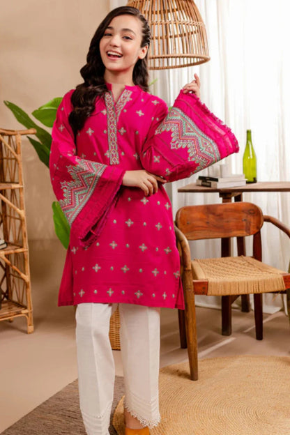 Bareeze Girls Fully Embroidered Lawn 2Pc- SB2229