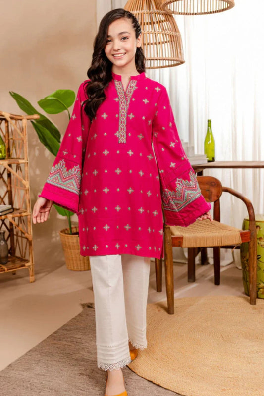 Bareeze Girls Fully Embroidered Lawn 2Pc- SB2229