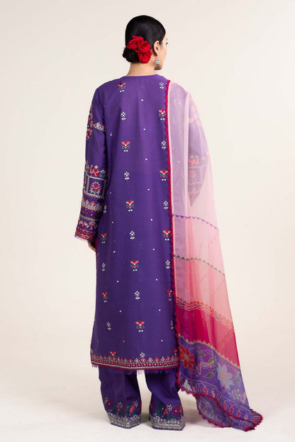 Bareeze Embroidered Lawn 3pc with Chiffon Dupatta- SB1910