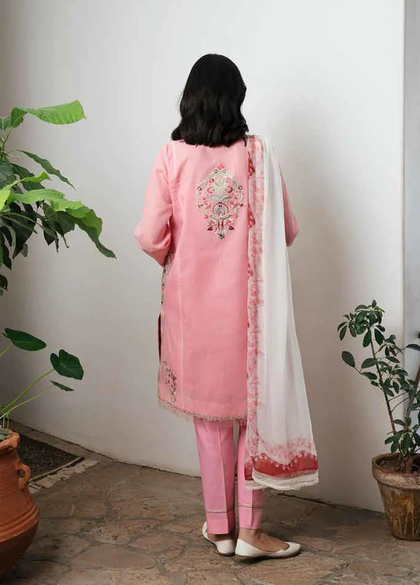 Bareeze Embroidered Lawn 3Pc with Printed  Dupata-SB1669