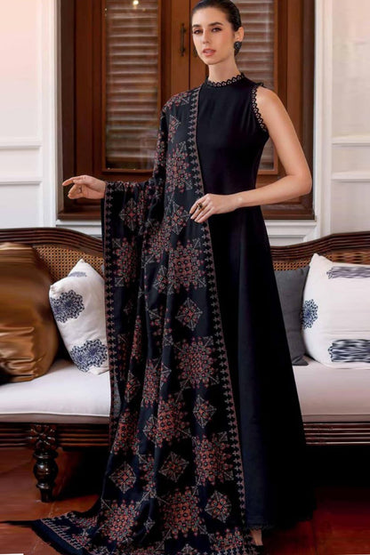 Bareeze 3PC Dhanak with Embroidered Shawl - SB1788