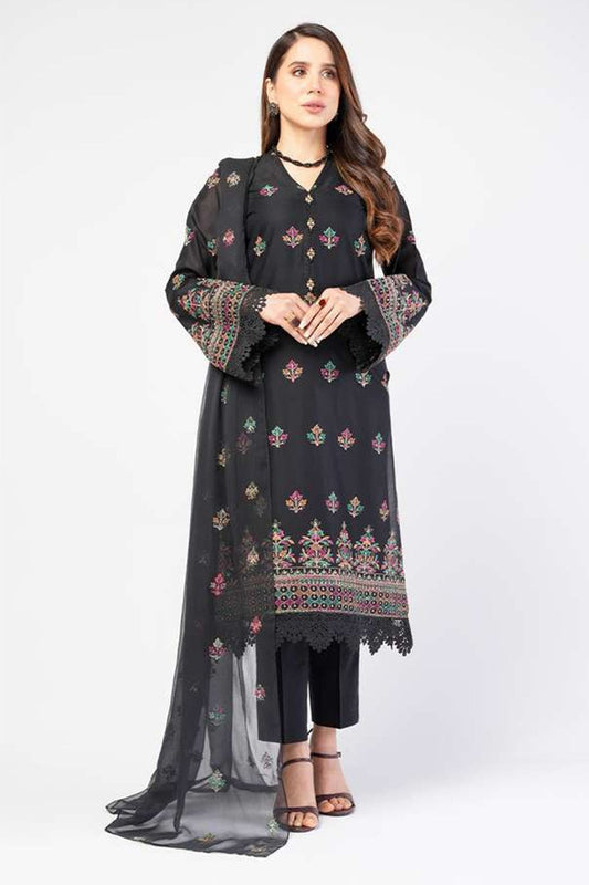 Bareeze Embroidered Lawn 3pc with Embroidered Chiffon Dupatta- SB1992