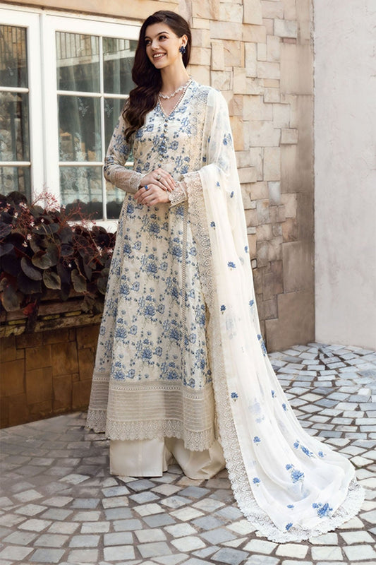 Bareeze Embroidered Lawn 3pc with Embroidered Chiffon Dupatta- SB1997
