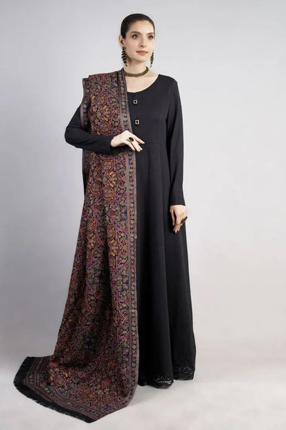 Bareeze 3PC Embroidered Dhanak Suit with Heavy Embroidered Shawal - SB2062