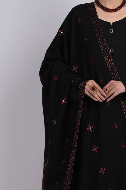 Bareeze 3PC Dhanak Suit with Heavy Embroidered Shawal - SB2060