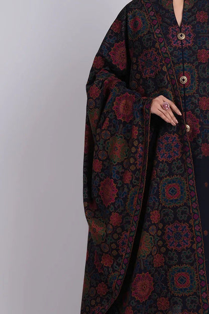 Bareeze 3PC Embroidered Dhanak Suit with Heavy Embroidered Shawal - SB2056