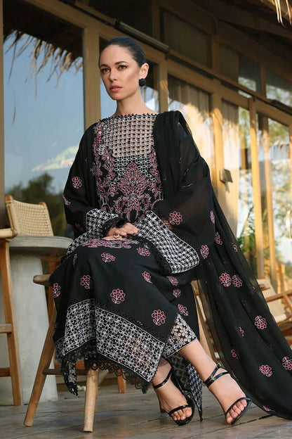 Bareeze 3PC Embroidered karandi Suit with Embroidered Shwal - SB2074
