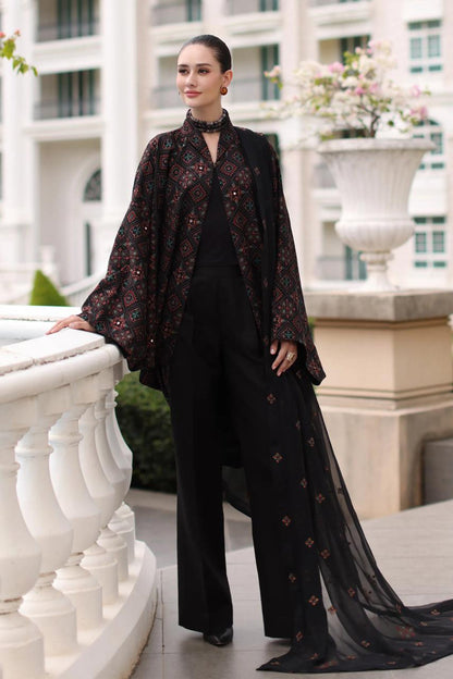 Bareeze 3PC Embroidered Dhanak Suit with Embroidered Shwal - SB2139