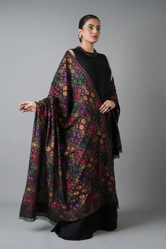 Bareeze 3PC Dhanak Suit with Embroidered Shwal - SB2141