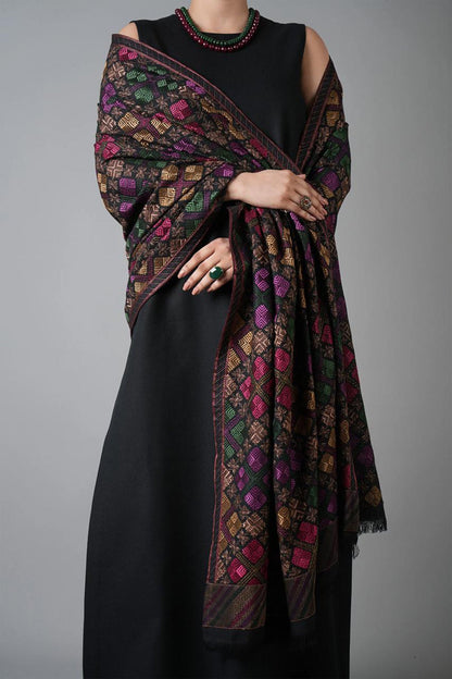 Bareeze 3PC Dhanak Suit with Embroidered Shwal - SB2141