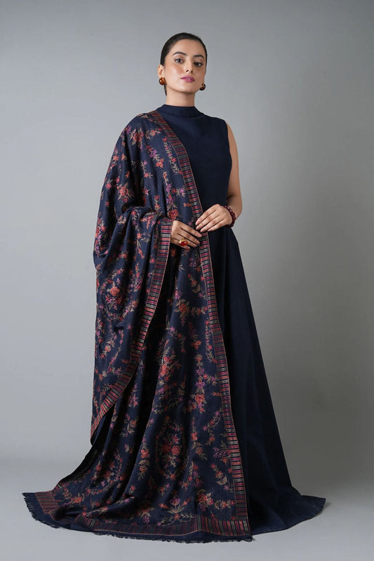 Bareeze 3PC Dhanak Suit with Embroidered Shwal - SB2142