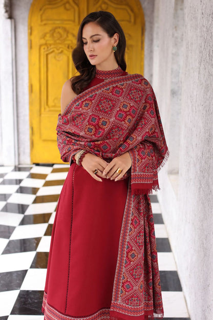 Bareeze 3PC Embroidered Dhanak Suit with Embroidered Shwal - SB2144