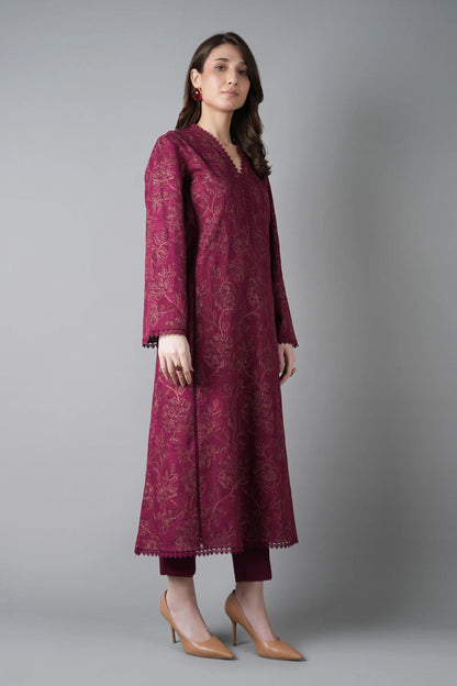 Bareeze 3PC Embroidered Dhanak Suit with Embroidered Shwal - SB2147