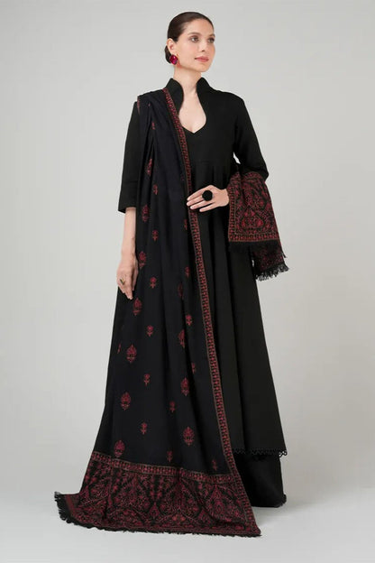 Bareeze 3PC Dhanak Suit with Heavy Embroidered Shawal - SB1978