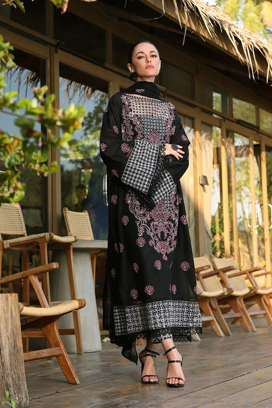 Bareeze 3PC Embroidered karandi Suit with Embroidered Shwal - SB2074