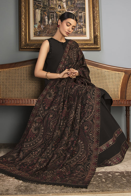 Bareeze 3PC Embroidered Dhanak with Embroidered Dhanak Shawl - SB1763