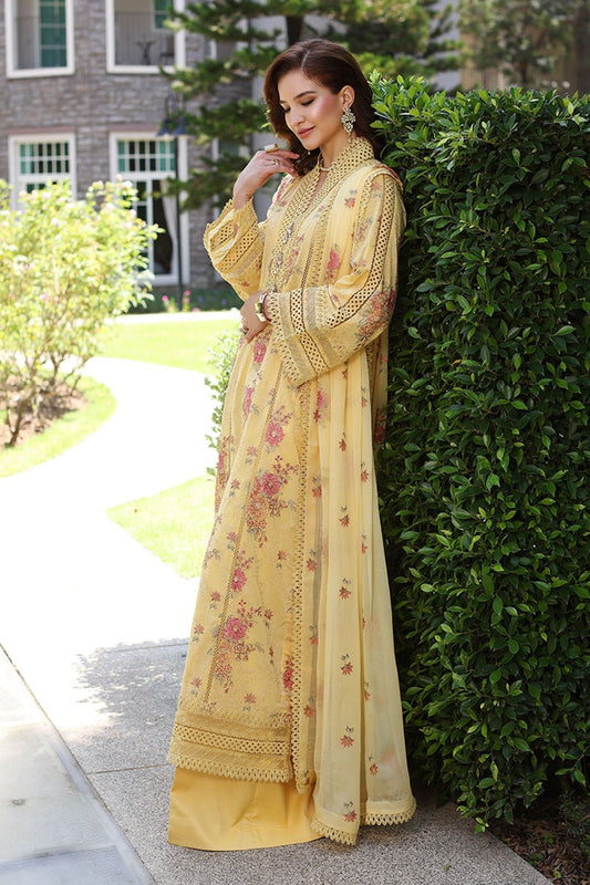 Bareeze Summer Lawn 3pc with Embroidered chiffon dupatta- SB1812